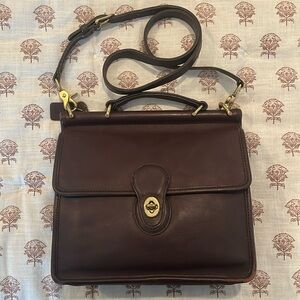 Vintage Coach 9927 Willis chocolate brown leather